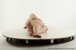 Nude Woman White Laying poses - ALL Overweight long black Pinup